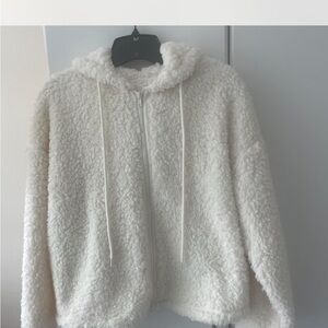Forever 21 Cream Sherpa Jacket